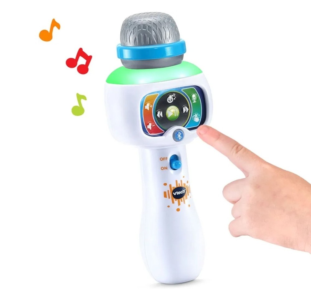 🌊 VTech Sing It Out Karaoke Bluetooth Microphone , White #5510 WORKS EUC