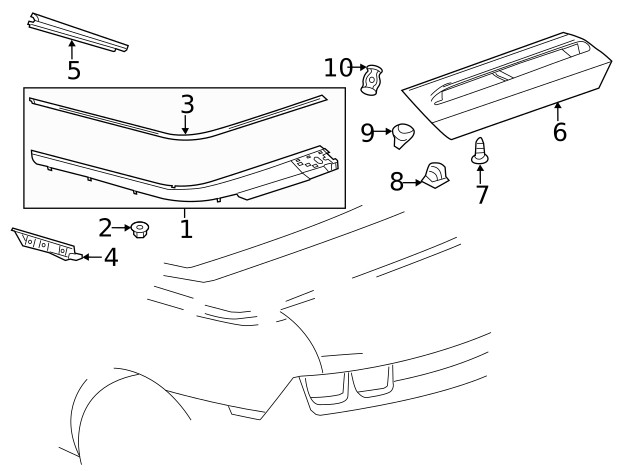 Genuine GM Finish Molding 22765875