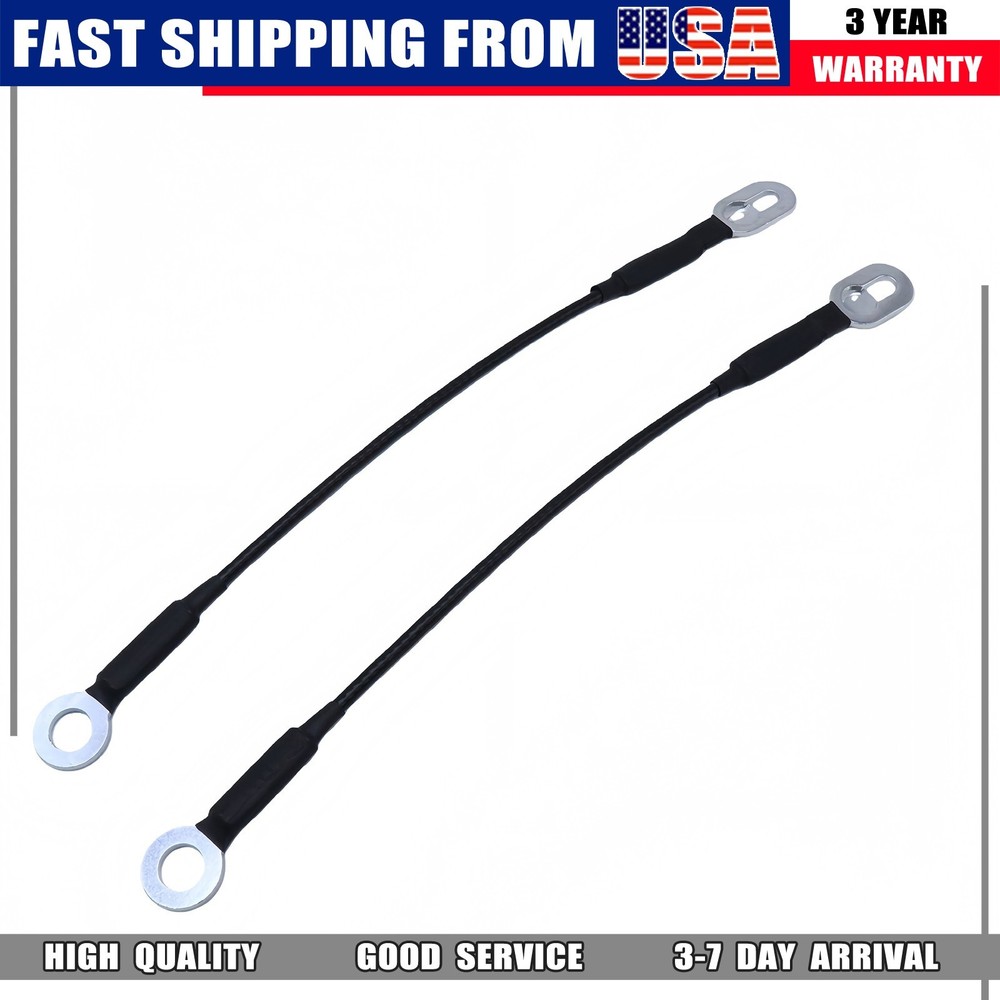 2PCS Tail Gate Support Cables Fits 88-00 Chevy Silverado GMC Sierra Black