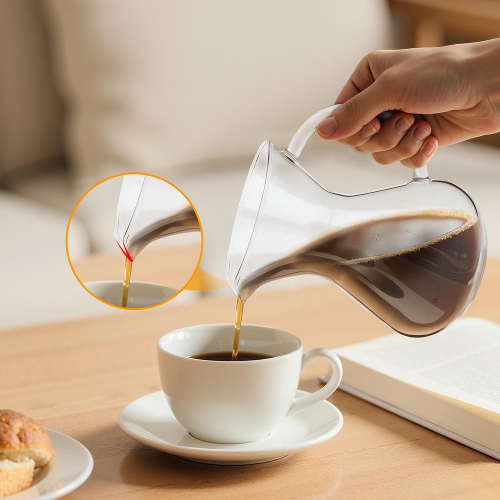 Natudeco Pour Over Coffee Maker, over Maker with Transparent