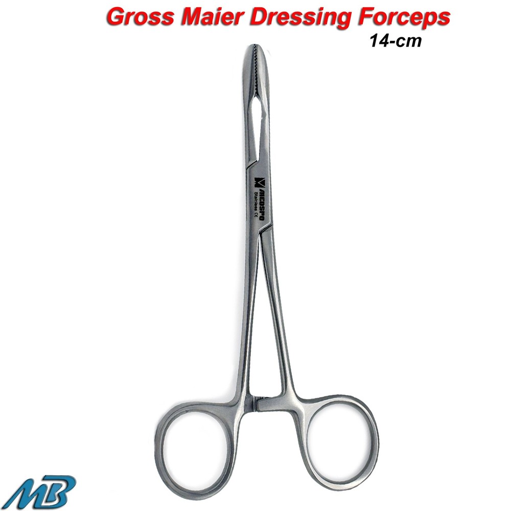 Gross Maier Dressing Straight Surgical Homeostatic Forceps Locking Instruments