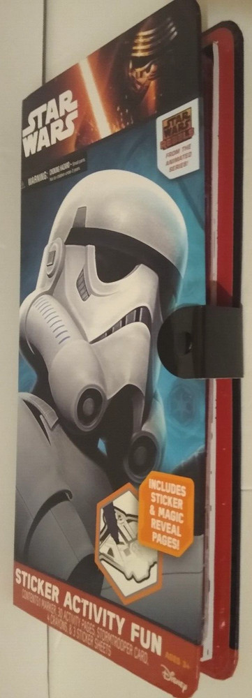 Disney Star Wars Storm Trooper Sticker Activity Fun Play Set New