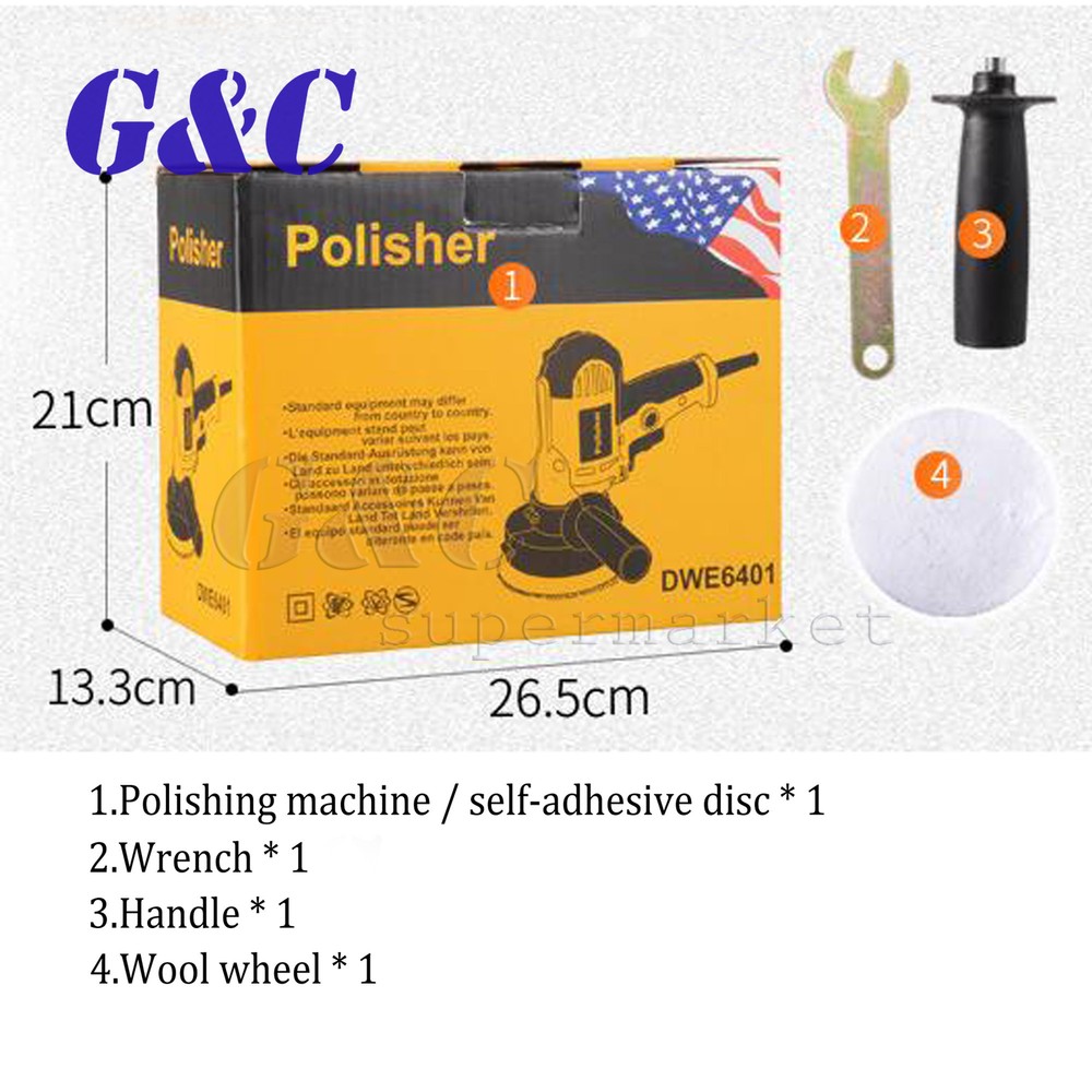 Electric Car Polisher Sander Buffer Polishing Machine Kit 700w Variable Speed