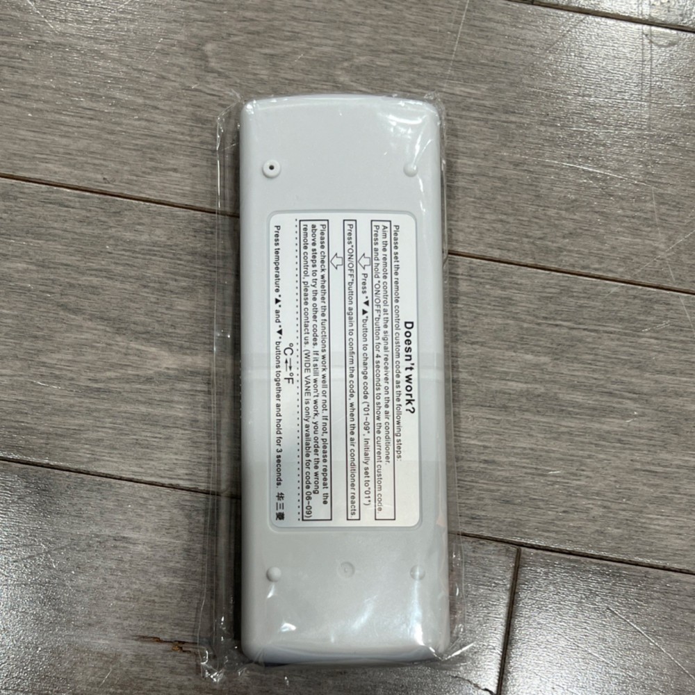 Air Conditioner Remote Control for Split System, LCD Display, ON/OFF, Warm/Cool