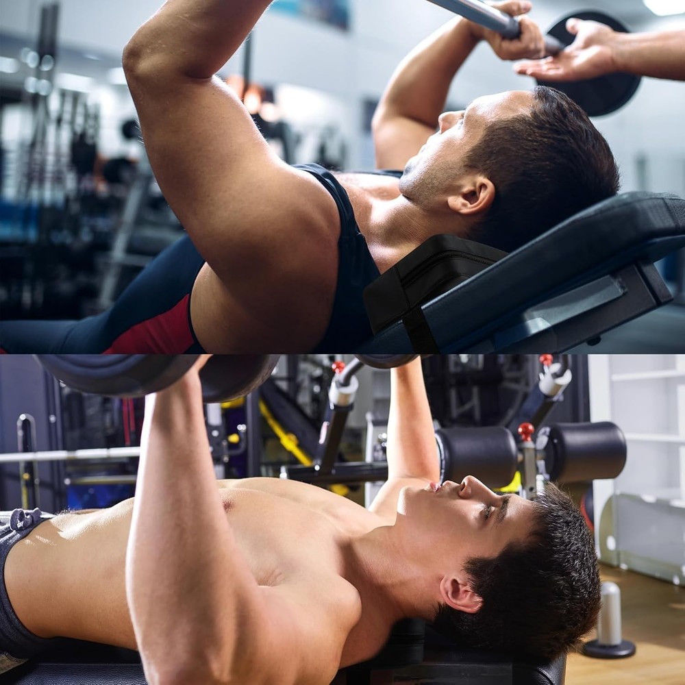 Compact PVC Leather Bench Press Pad - Enhanced Stability for Strength Training