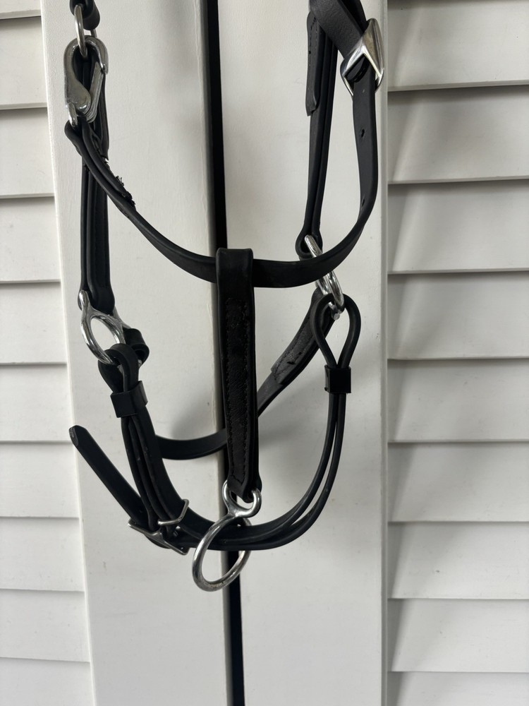 Black Beta Biothane Arab/Cob Halter