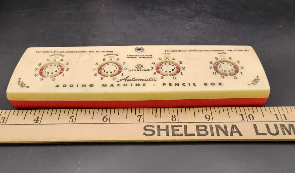 Vintage Sterling #566 Automatic Adding Machine Stylus Pencil Box