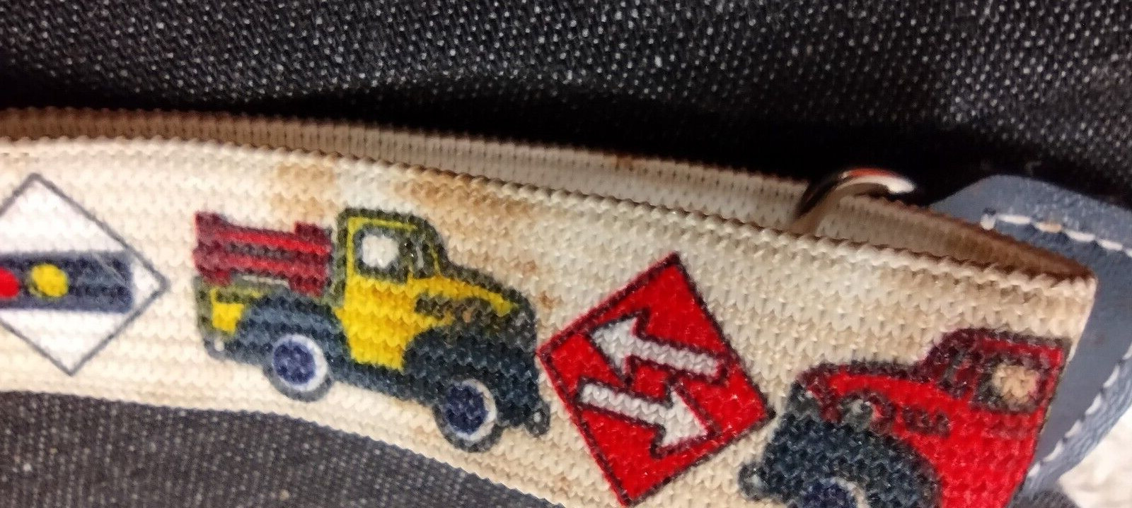 Toddler Suspenders VINTAGE AUTOMOBILES - PROBABLY 70s DOES 1940S ? AS IS