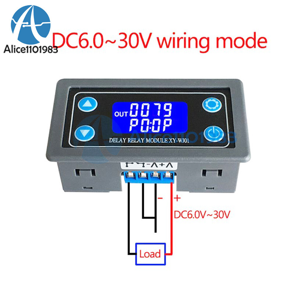XY-WJ01 Digital LCD Display Cycle Timing Circuit Switch 1CH Delay Relay Module