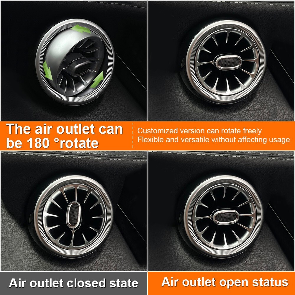 8PCS AC Vent Ambient Light For Mercedes Benz E-Class W213 2016-2023 64 Colors