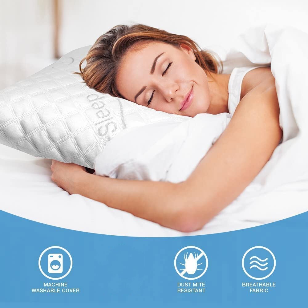 WonderSleep Dream Rite Shredded Memory Foam Pillow - Queen Size, 1 Pack