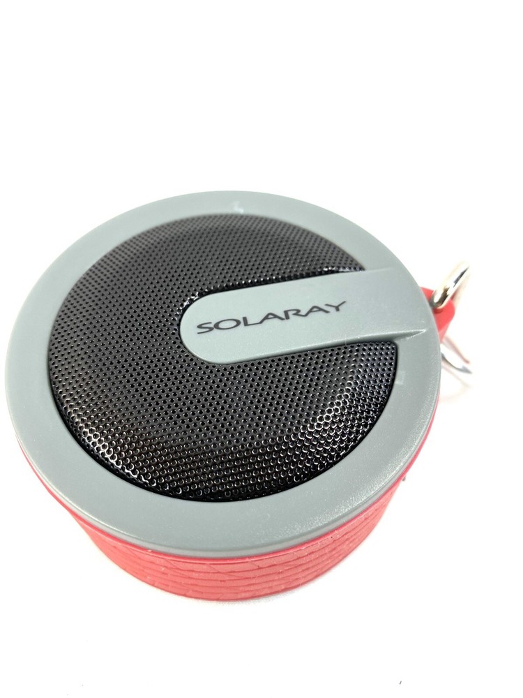 Solaray Rugged Tire Pattern (red) Outdoor Wireless Bluetooth Speaker with Clip