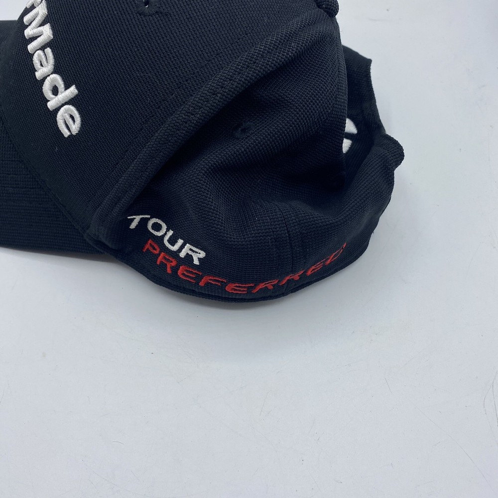 TaylorMade SLDR Tour Preferred Black Strapback Adjustable Golf Hat