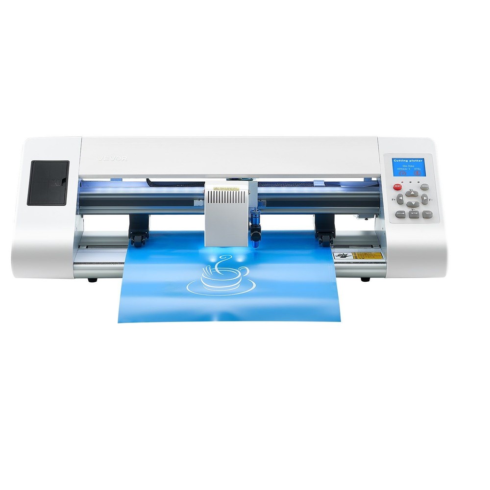 Vinyl Cutter with Auto Edge Detection & Adjustable Rollers 24in Max Width