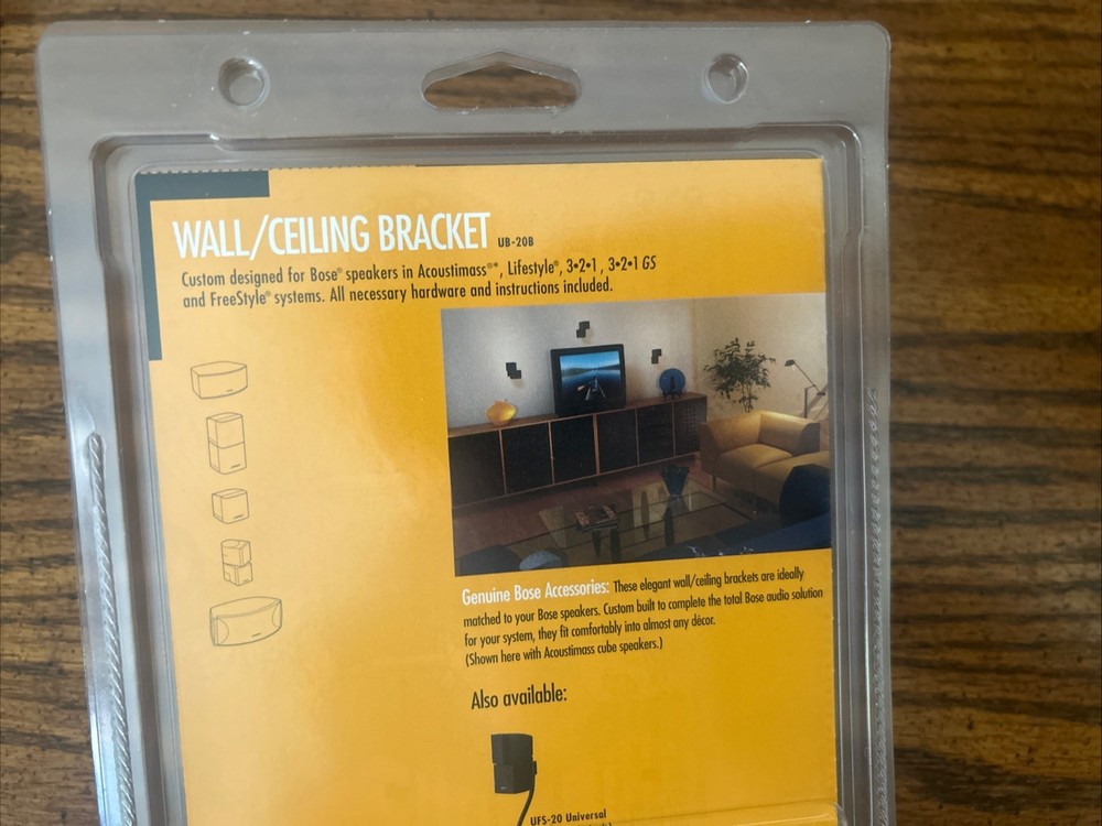 Bose UB-20B Wall Ceiling Bracket Speaker Mount Black New