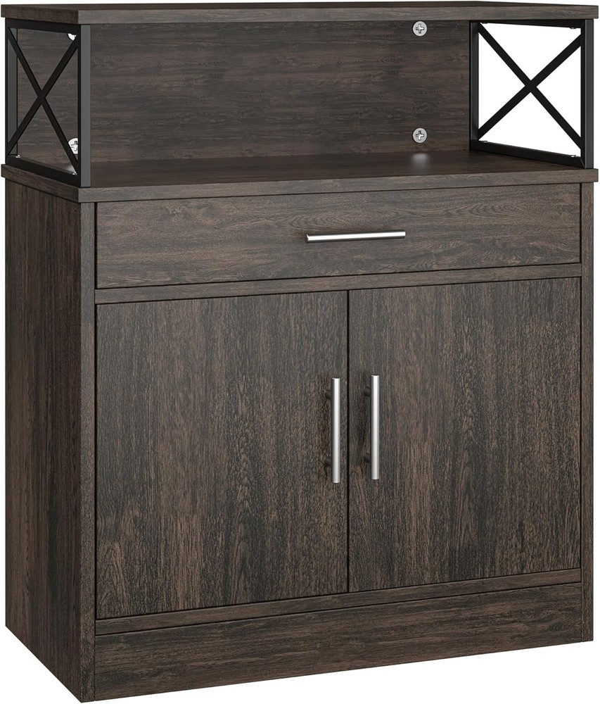 Kitchen Buffet Cabinet Storage W/ Adjustable Shelf Modern Kitchen