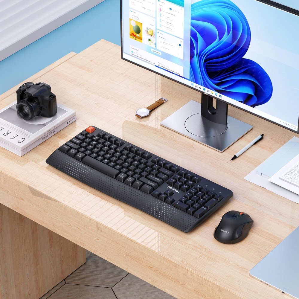 MEETION New Wireless Keyboard and Mouse, Computer Keyboard Mouse Combo, 3 DPI...