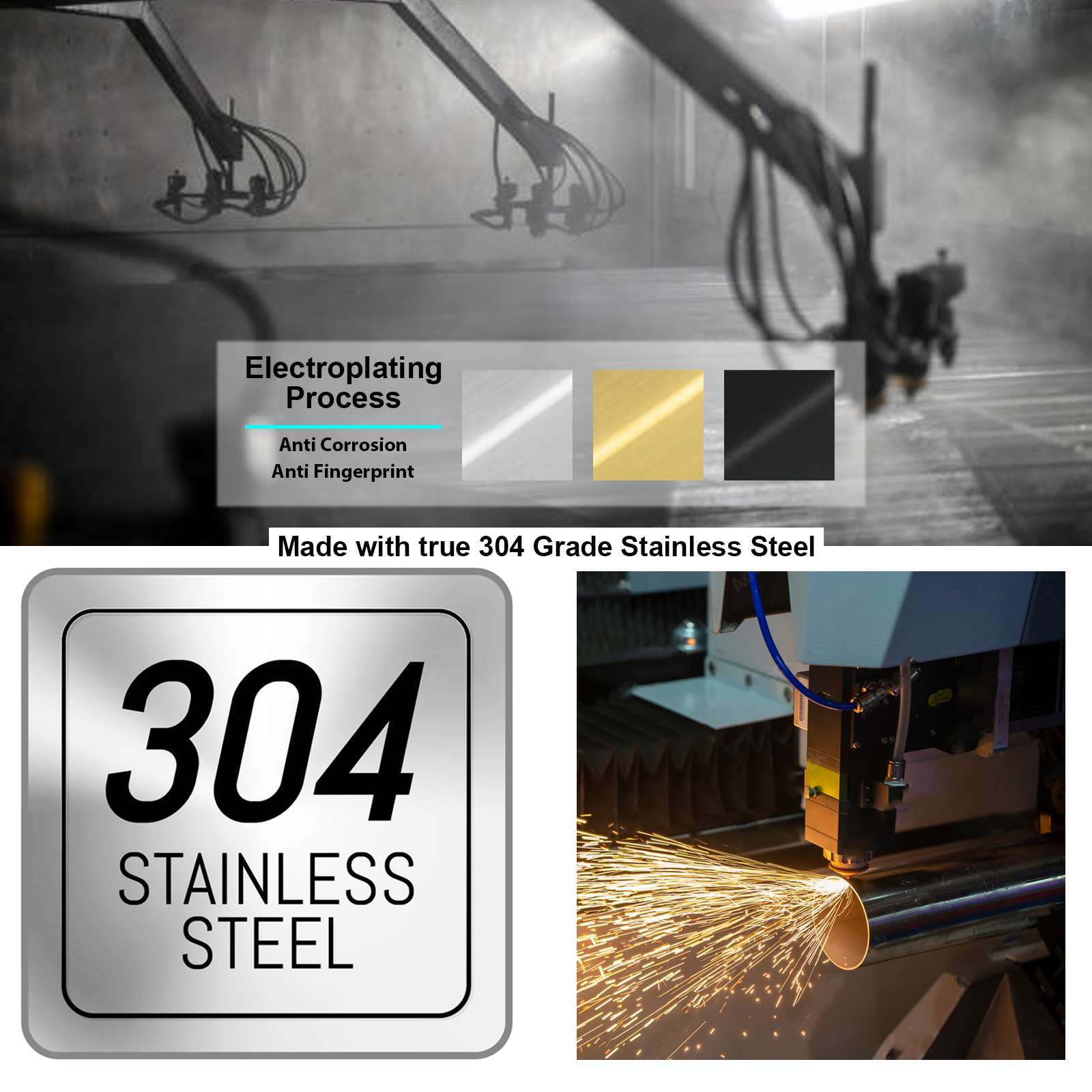 Matte Black Traditional Cabinet Handles Pull Kitchen Hardware Stainless Steel