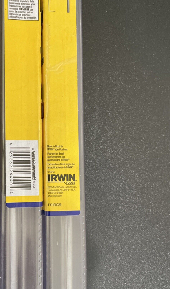 2 Irwin Installer Bits 3/8" 18" NEW