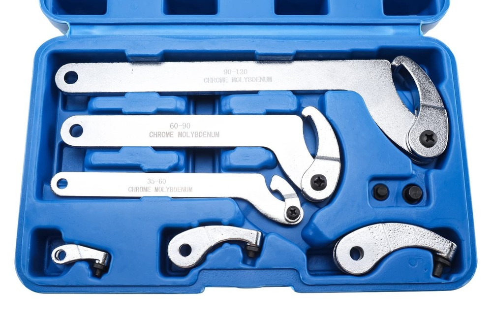 8MILELAKE Adjustable Hook And Pin Wrench/Spanner Tool Set