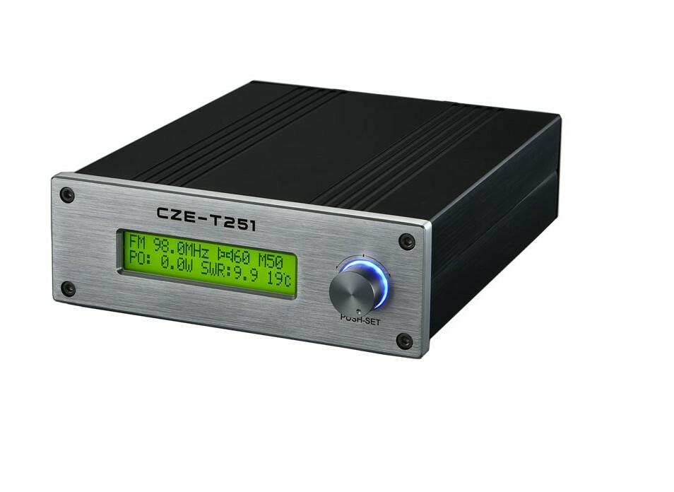 CZE-T251 25W FM transmitter stereo Professional broadcast adjustable 0-25W+Power