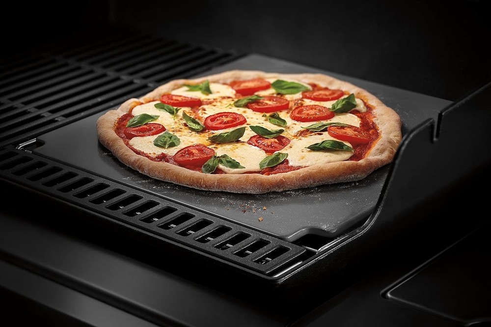 Weber Crafted Glazed Baking Stone Pizza Grilling Stones Cordierite Rectangular