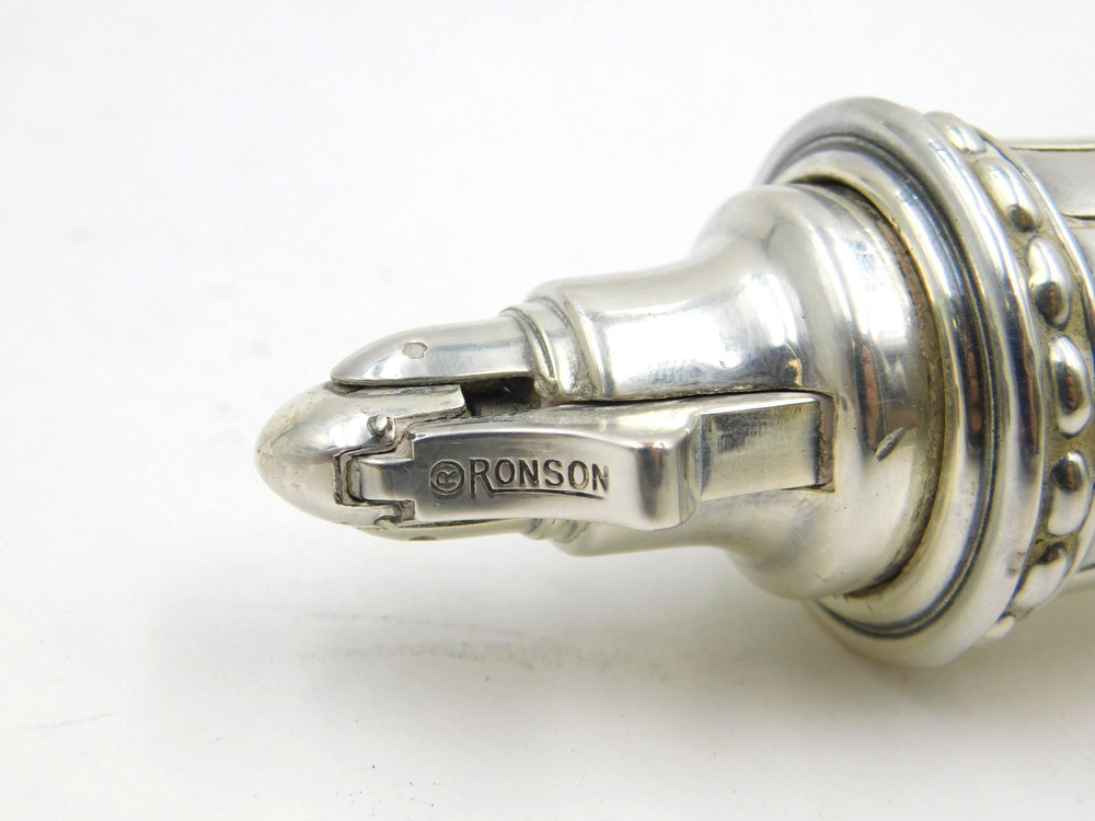 Vintage Silver Plated Ronson "Juno" Table Lighter