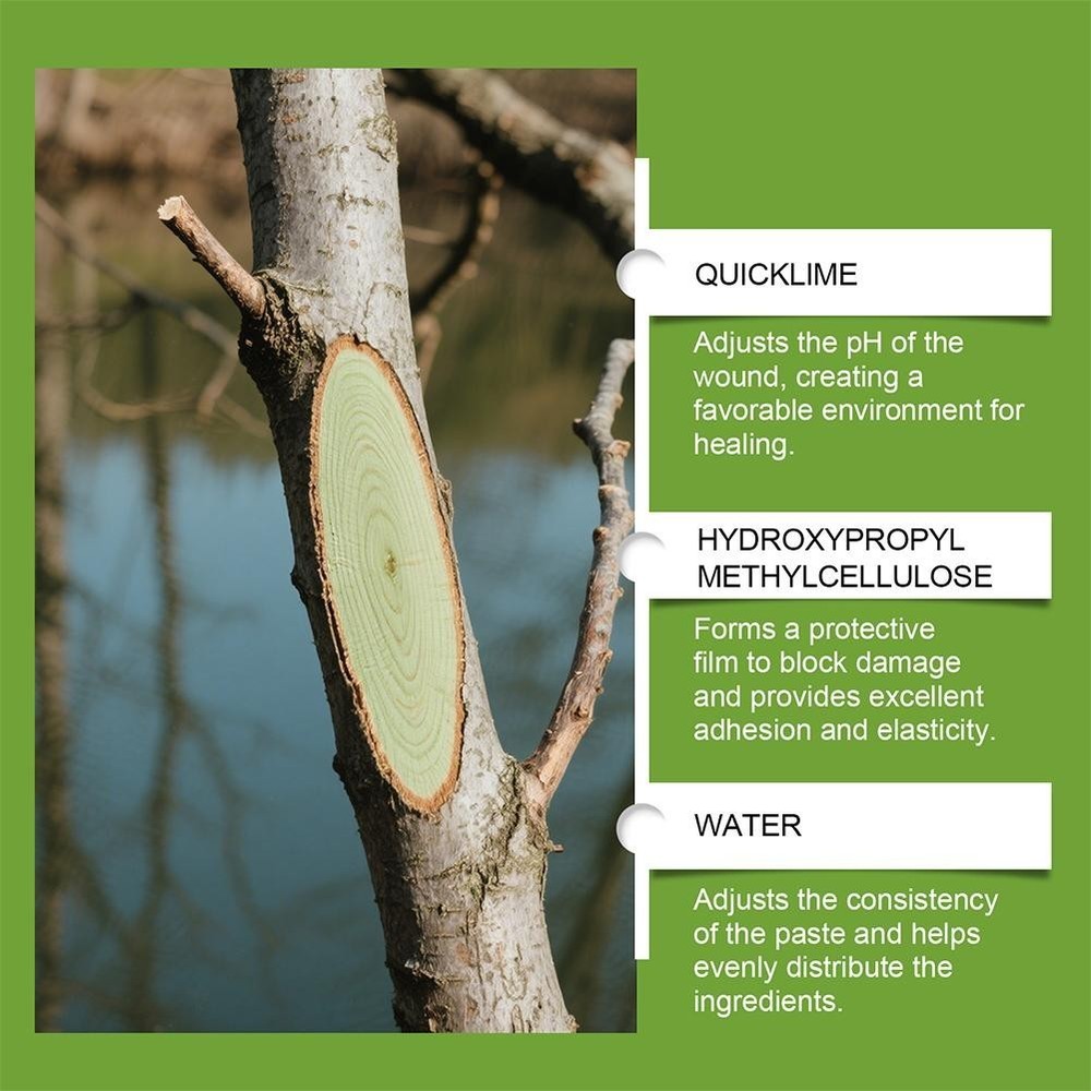 Tree Wound Healing Agent, Tree Wound Dressing Reduce External Damage ✲