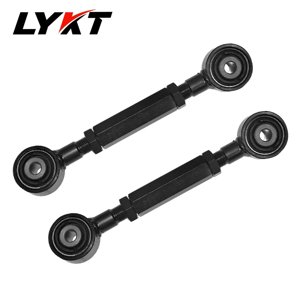 LYKT 2pcs Adjustable Control Arms Alignment Rear Toe Kit for Ford、Mazda、Volvo