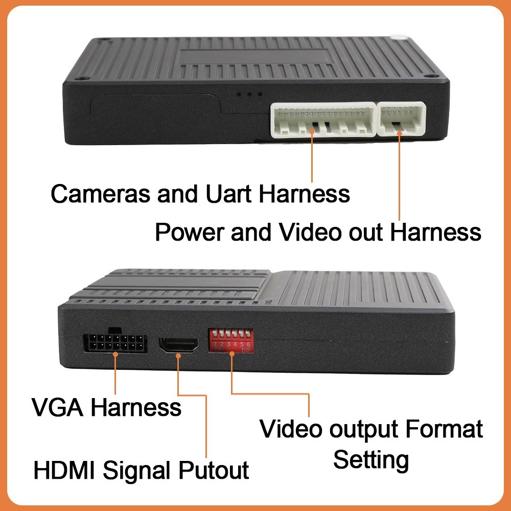 3D Multi-View System Host Blind Spot Backup View Camera Collision Warning