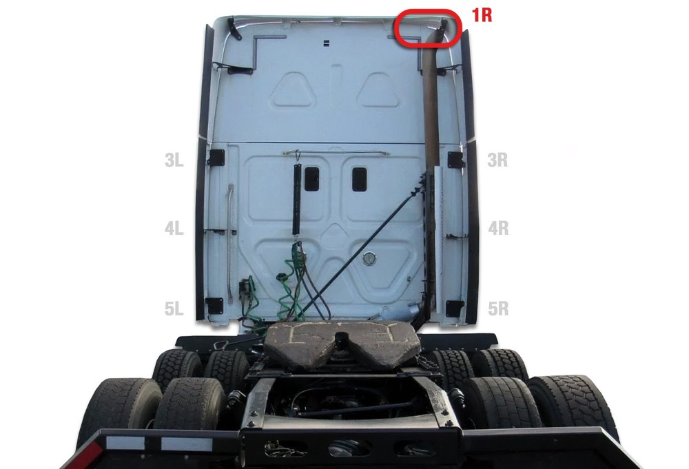 Cab Fairing Support Top Brackets Right Side Freightliner Cascadia Narrow Version