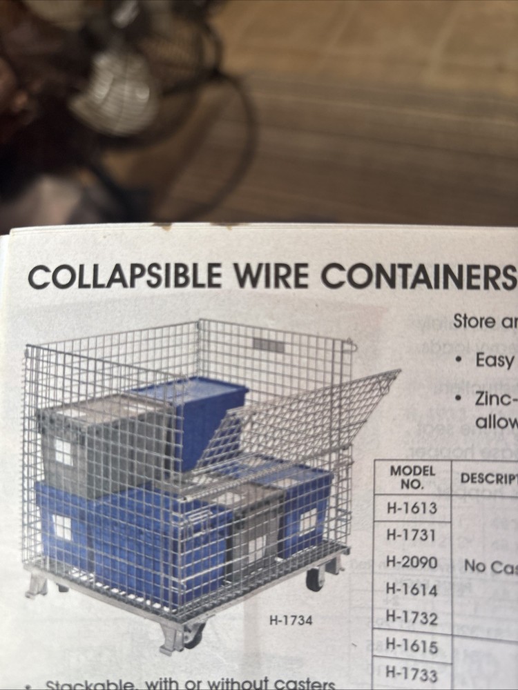Collapsible Wire Container