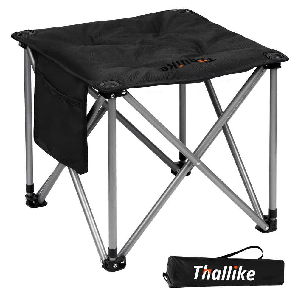 Oversized Padded Camping Stool with Storage Bag, Heavy Duty 450LBS Support