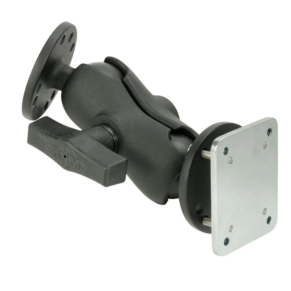 NEW RAM-101-B-225B2U RAM Drill-Down Dashboard Mount with Backing Plate