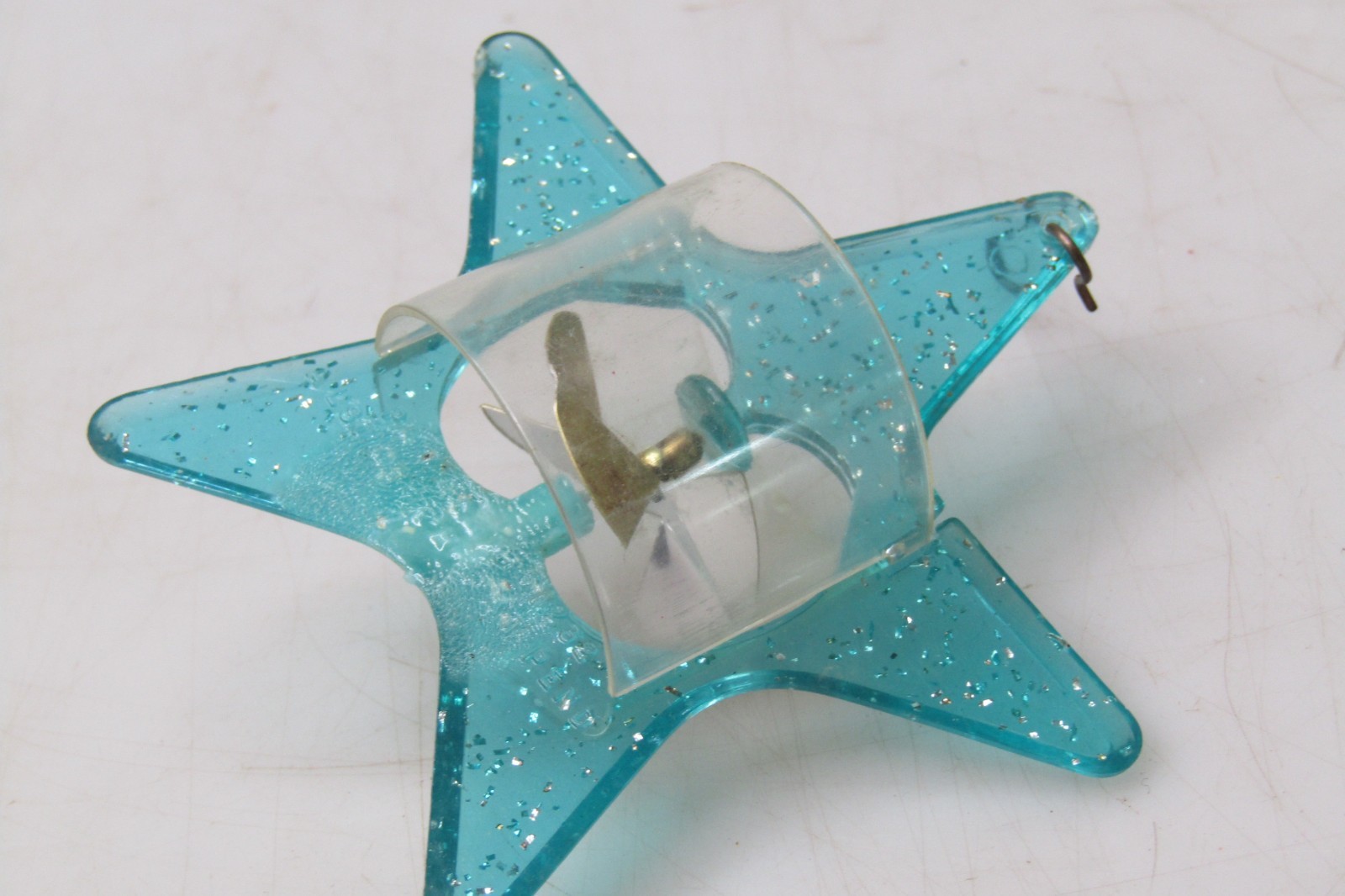 Twinkler Birdcage Star Blue Vintage Christmas Ornament Spinner