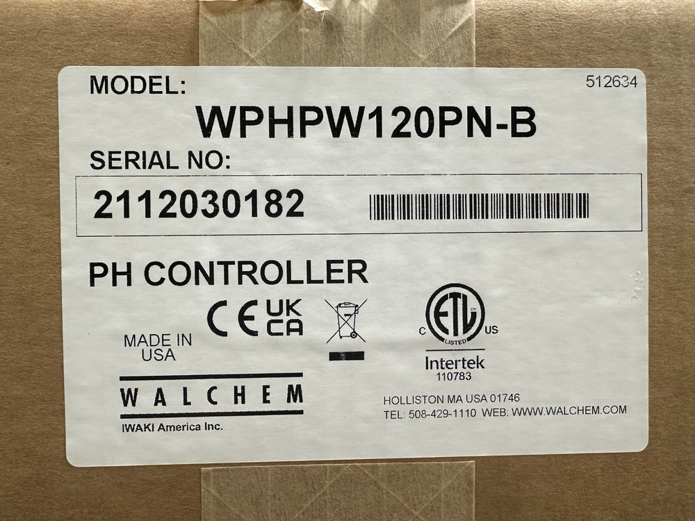 Walchem W100 Water Treatment controller PH Controller WPHPW120PN-B
