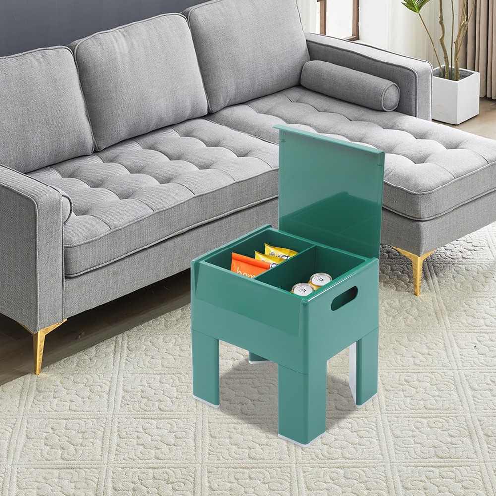 Multifunctional End Table Small Side Table for Bedroom Dorm and Small Spaces