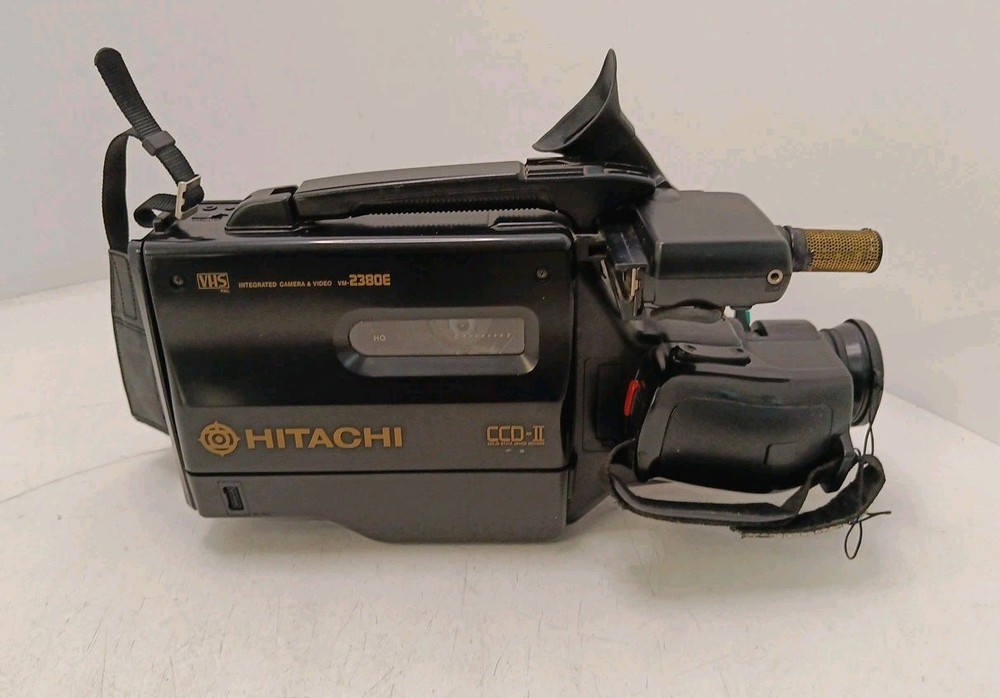 Hitachi VM-2380E VHS Camcorder Accessories & Hardcase (UNTESTED)