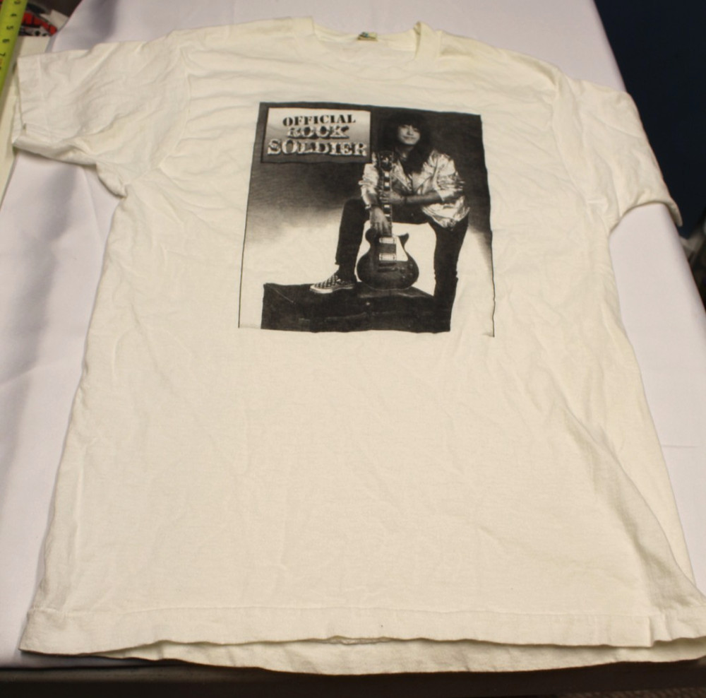 VTG UNWORN Ace Frehley T-Shirt Official Fan Club Rock Soldier XL Kiss Band RARE