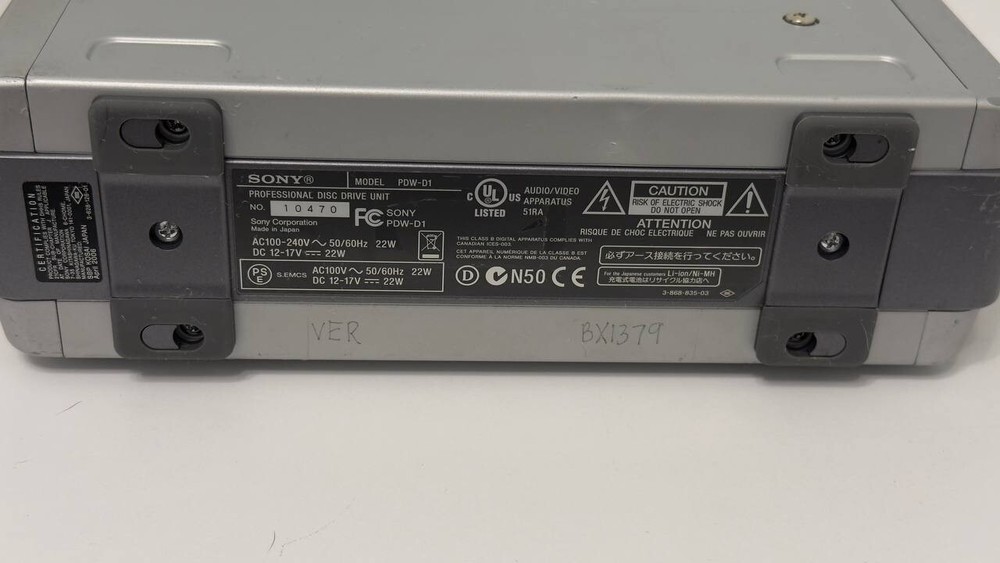 SONY Professional Disk Drive Unit PDW-D1