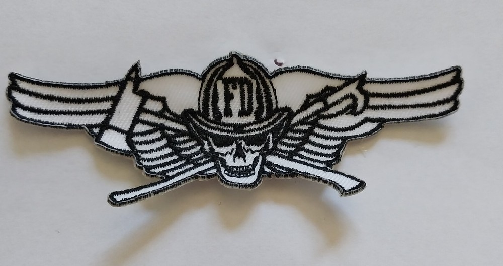 BIKER  FD FIRE DEPARTMENT PATCH