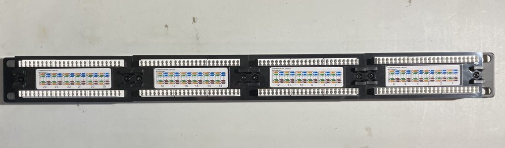 19 inch 24 position punch down CAT 6 patch Panel