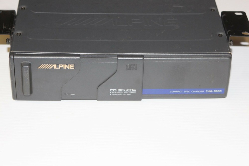 Alpine CHM-S600 6-Disc CD Compact Disc Changer Shuttle Vintage 1995 Gray