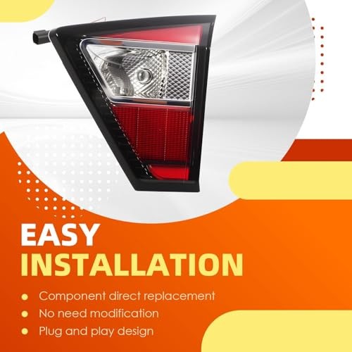 Inner Tail Light Assembly Compatible with 2017 2018 2019 Escape Passenger Right