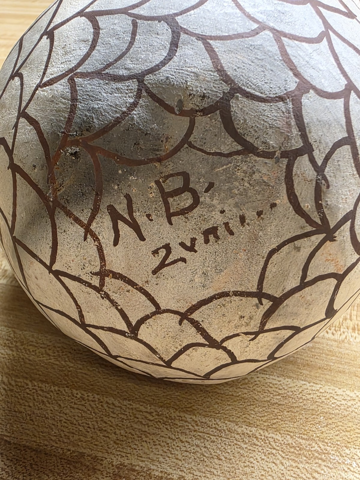 Zuni, Nellie Bica, Polychrome Owl Effigy Figure Southwest Pottery