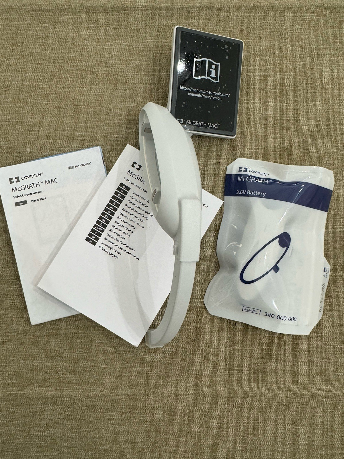 Mcgrath Mac Video Laryngoscope Brand New 301-000-000 DOM 2025