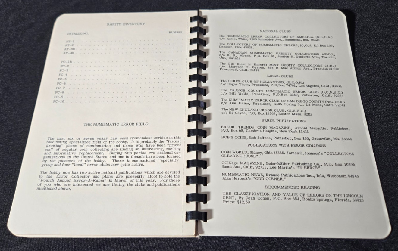 Signed Mort Goodman The Design Cud Error Coin Book 1969 Numismatic