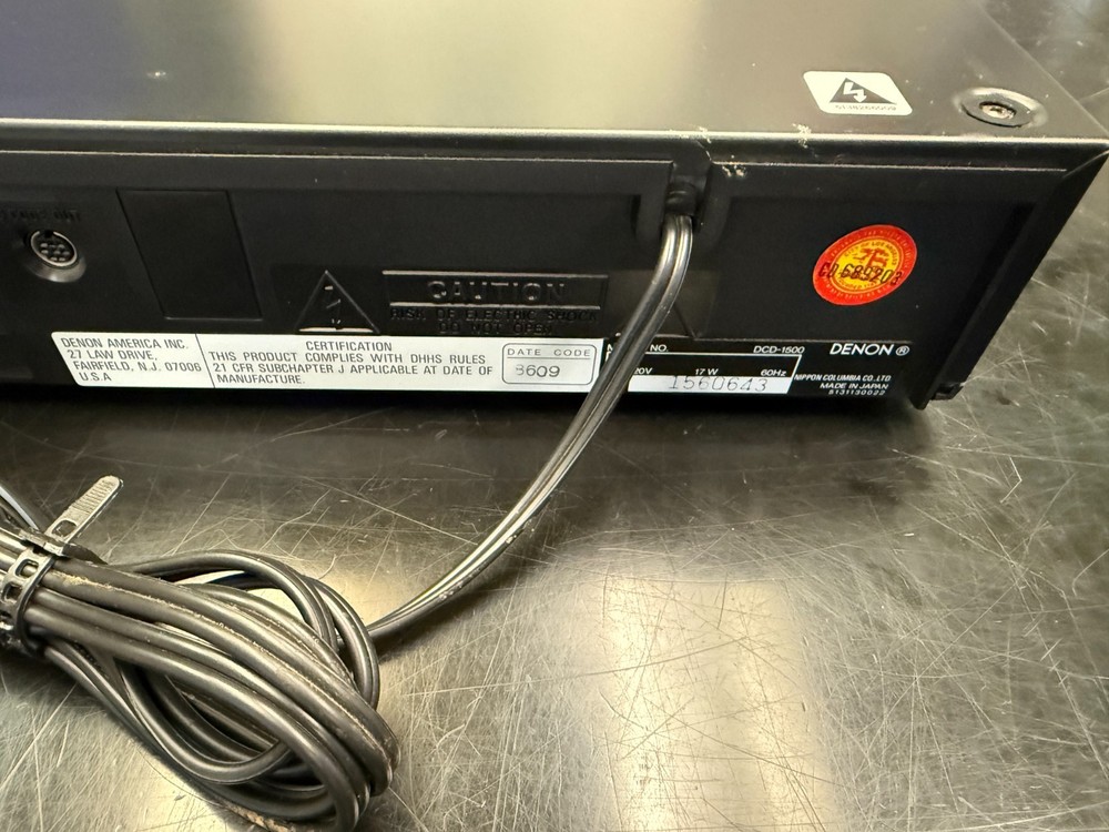 Denon DCD-1500 CD Player NO/Remote (Japan) Tested Working Nice Condition