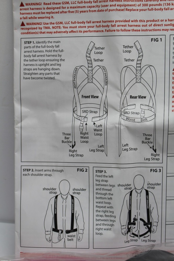 Muddy Outdoors Tree Stand Safety Harness Black with Tree Tether Strap-New