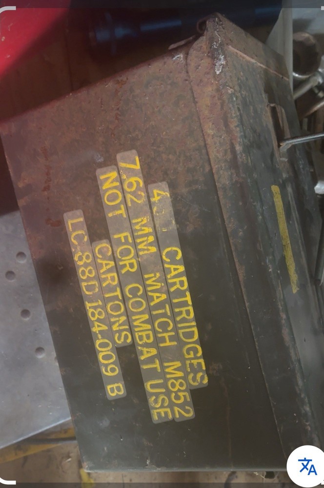 Used Ammunition Box. Empty.